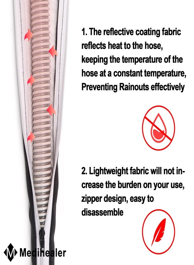 Medihealer CPAP Hose Cover Tube Covers Compatible with All RSM and PR Standard or Heated Tubing-Full Length Zipper&Light Weight&Insulate-6 Foot(Pack of 1). Great Value Supplies by Medihealer. - Image 3